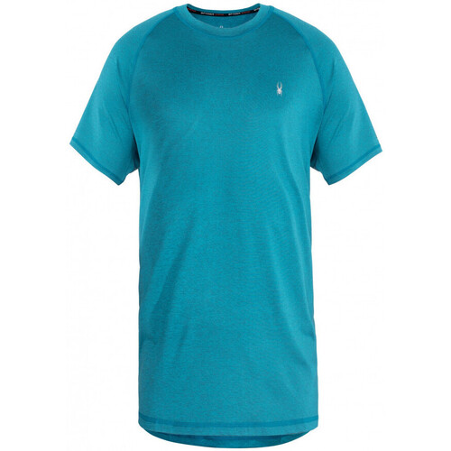 Vêtements Homme T-shirts manches courtes Spyder T-Shirt coup rond pour homme Bleu