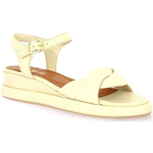 Chaussures Femme Newlife - Seconde Main Reqin's Nu pieds cuir Beige