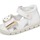 Chaussures Fille Sandales et Nu-pieds Falcotto Sandales en cuir avec nœud AKLIA Blanc