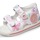 Chaussures Fille Sandales et Nu-pieds Falcotto Sandales ouvertes en tissue avec papillons NEMO Blanc