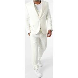 Vêtements Homme Costumes  Kebello Costume 1boutons 3 pièces Blanc H Blanc
