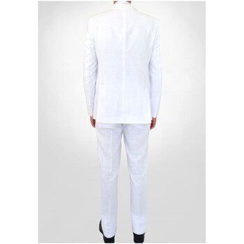 Kebello Costume en lin Blanc H Blanc