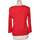 Vêtements Femme T-shirts & Polos Guess top manches longues  38 - T2 - M Rouge Rouge