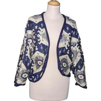 Vêtements Femme Gilets / Cardigans Zara gilet femme  40 - T3 - L Bleu Bleu