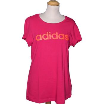 Vêtements Femme T-shirts & Polos adidas Originals top manches courtes  40 - T3 - L Rose Rose
