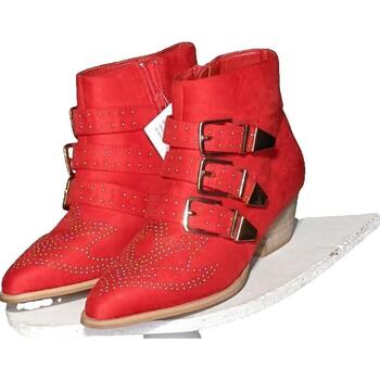 Chaussures Femme Bottes Vanessa Wu paire de bottes  37 Rouge Rouge
