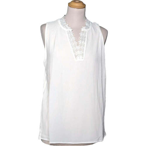 Vêtements Femme Débardeurs / T-shirts sans manche Naf Naf débardeur  40 - T3 - L Blanc Blanc