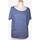 Vêtements Femme T-shirts & Polos Bench top manches courtes  38 - T2 - M Bleu Bleu