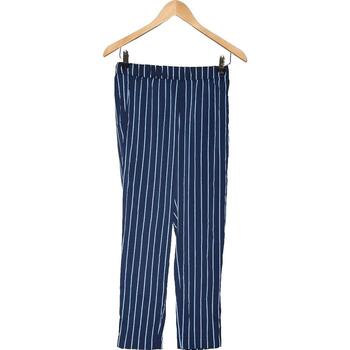 H&M pantalon slim femme  34 - T0 - XS Bleu Bleu