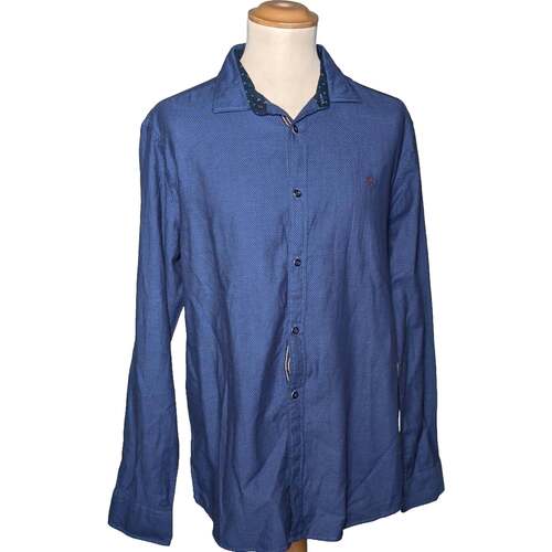 Vêtements Homme Chemises manches longues Jack & Jones 42 - T4 - L/XL Bleu