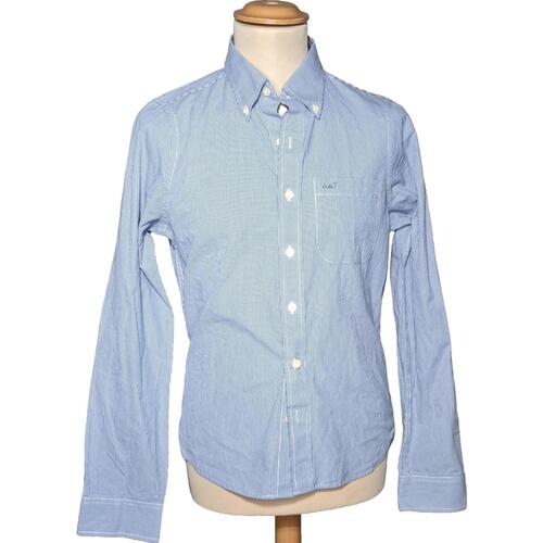 Vêtements Homme Chemises manches longues Allée Du Foulard 36 - T1 - S Bleu