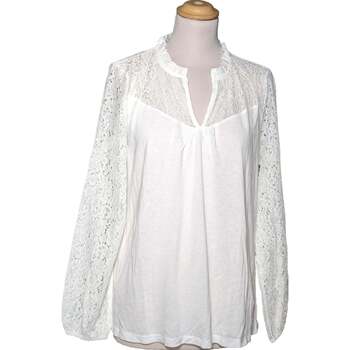 Vêtements Femme Parures de lit Breal top manches longues  38 - T2 - M Blanc Blanc