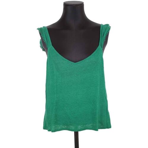 Vêtements Femme Débardeurs / T-shirts sans manche Sézane Top en lin Vert