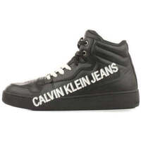 Chaussures Homme Baskets mode Calvin Klein Jeans BASKETS Mid Laceup logo homme Noir