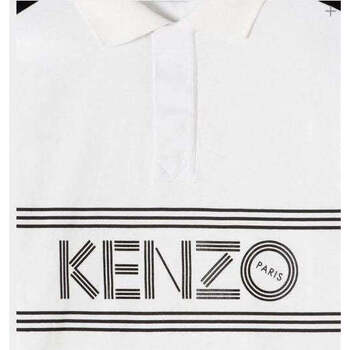 Kenzo Polo Homme Logo Tourterelle blanc Noir