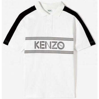 Vêtements Homme T-shirts & Polos Kenzo Polo Homme Logo Tourterelle blanc Noir