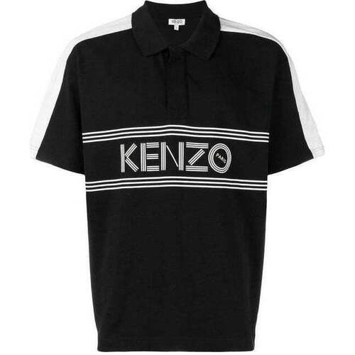 Vêtements Homme Sandales et Nu-pieds Kenzo Polo HOMME Logo Tourterelle Noir Noir