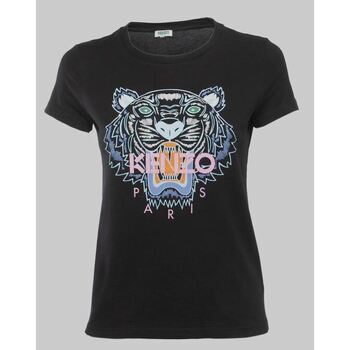 Vêtements Femme T-shirts & Polos Kenzo T-SHIRT Femme  logo Noir
