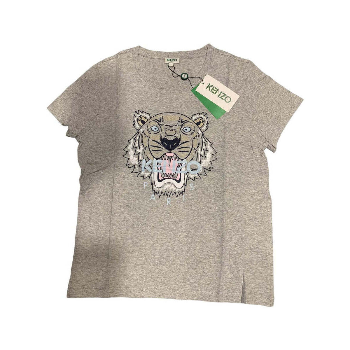 Vêtements Femme T-shirts & Polos Kenzo T-SHIRT Femme gris logo tigre Gris