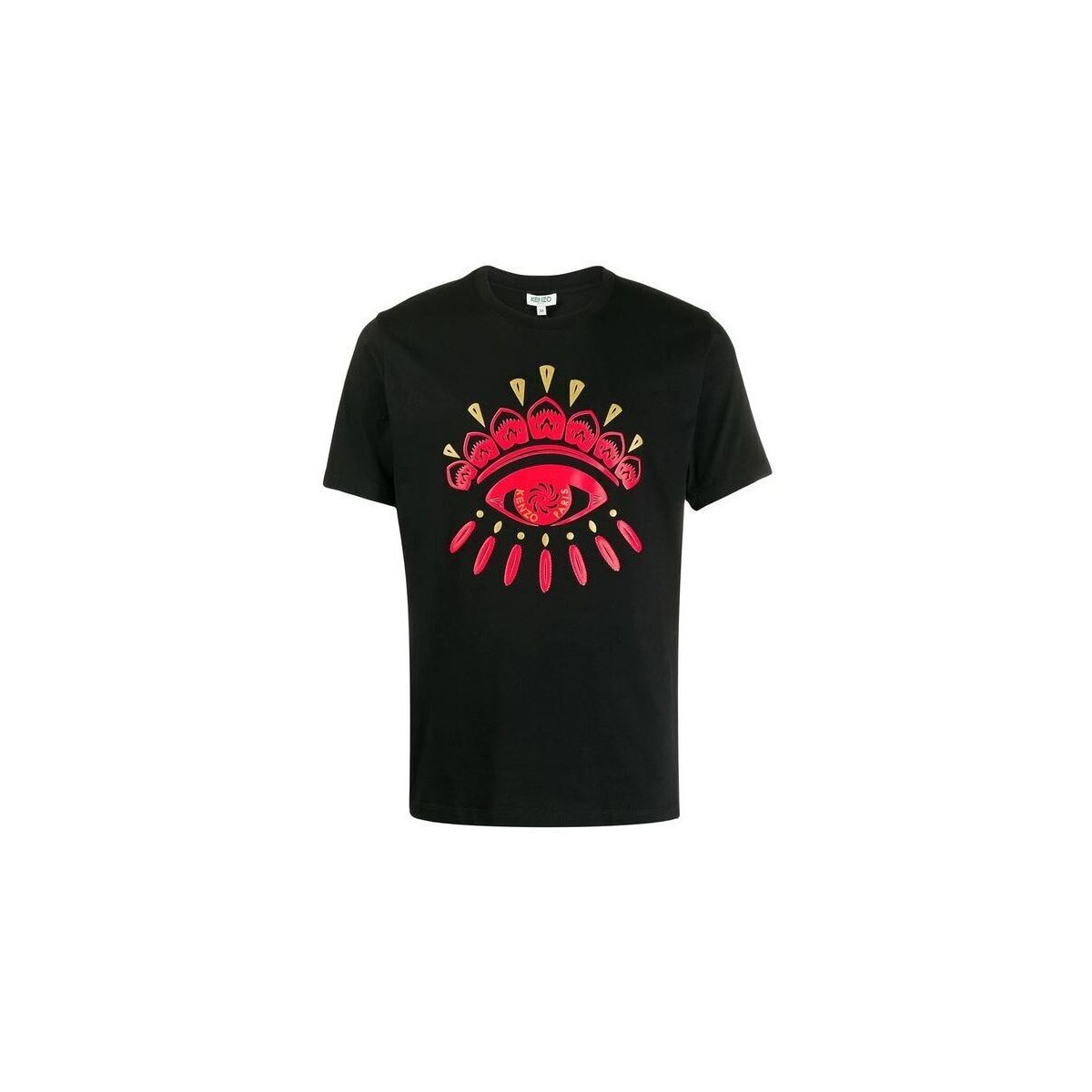 Vêtements Femme T-shirts & Polos Kenzo T-SHIRT Femme noir  logo oeil rouge Noir