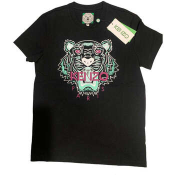 Vêtements Femme T-shirts & Polos Kenzo T-SHIRT Femme noir logo tigre Noir