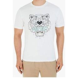 Vêtements Homme T-shirts & Polos Kenzo T-SHIRT Homme tigre blanc Blanc