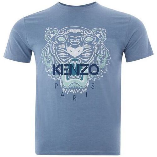Vêtements Homme Printemps / Eté Kenzo T-SHIRT Homme Tigre Bleu Bleu