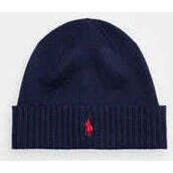 Accessoires textile Bonnets Ralph Lauren Bonnets COLD WEATHER HAT marine logo Bleu