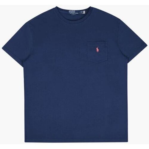 Vêtements Homme T-shirts & Polos Ralph Lauren T-SHIRT Homme Poche Aragon Marine Bleu