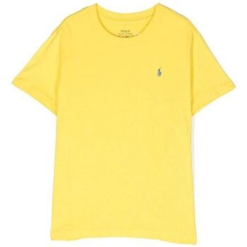 Vêtements Homme T-shirts & Polos Ralph Lauren T-SHIRT Homme Slim Fit  jaune Bleu