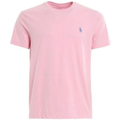 Vêtements Homme T-shirts & Polos Ralph Lauren T-SHIRT Homme Slim Fit rose Rose