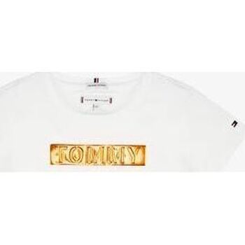 Vêtements Enfant T-shirts & Polos Tommy Hilfiger T-SHIRT Enfant blanc Foil Label Blanc