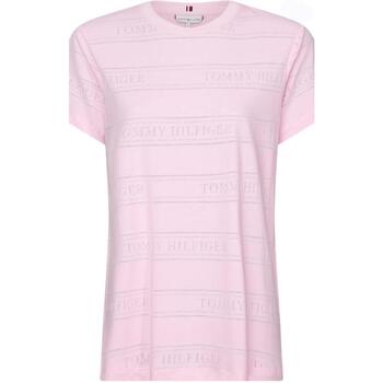 Vêtements Femme T-shirts & Polos Tommy Hilfiger HAUT Femme viola Rose Rose