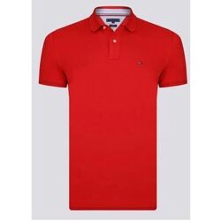 Vêtements Homme T-shirts & Polos Tommy Hilfiger Polo Homme Classic  slim fit rouge Rouge