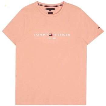 Vêtements Homme Dotted Collared Polo Shirt Tommy Hilfiger T-SHIRT Homme est 1985 Guava Beige