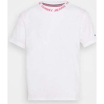 Vêtements Femme T-shirts & Polos Tommy Jeans HAUT Femme TJW BRANDED blanc Blanc