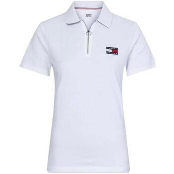 Vêtements Femme T-shirts & Polos Tommy Jeans POLO Femme badge Blanc Blanc