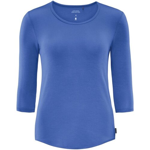 Vêtements Femme Shirt Neck Long Sleeve Flower Printed Mini Dress Schneider Sportswear  Bleu