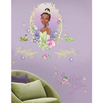 Maison & Déco Enfant Stickers Room Studio Grand sticker mural La Princesse et la Grenouille Vert