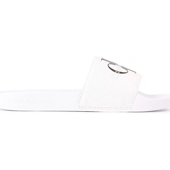 Chaussures Femme Tongs Calvin Klein Jeans Chanclas  en color blanco para Blanc