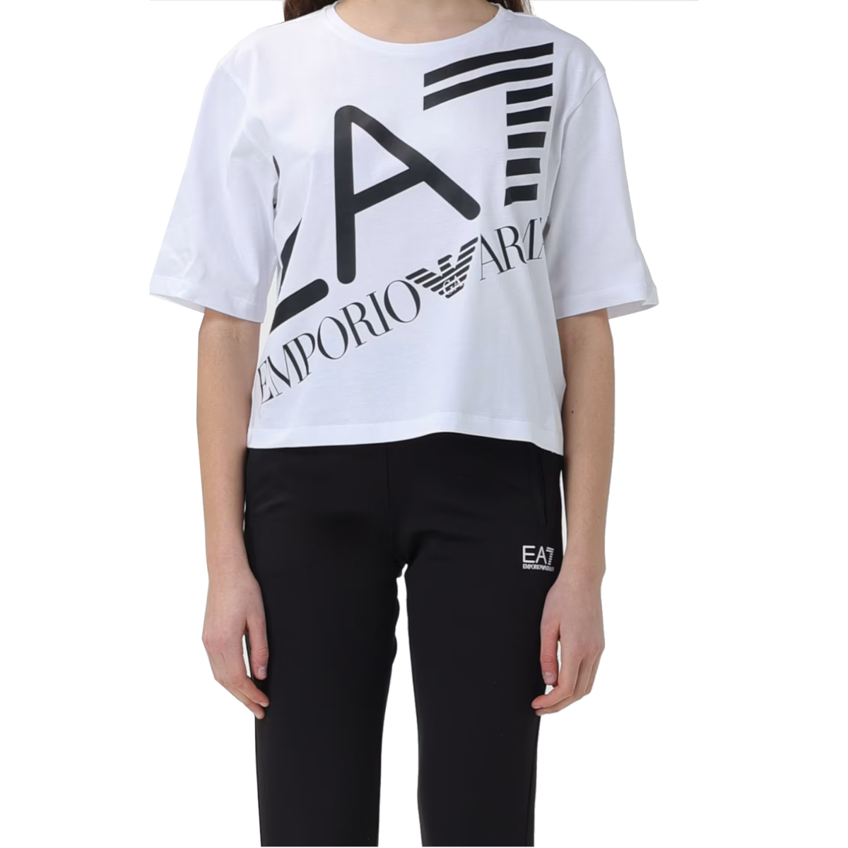 Vêtements Femme T-shirts manches courtes Emporio Armani EA7 3DTT23-TJRQZ Blanc