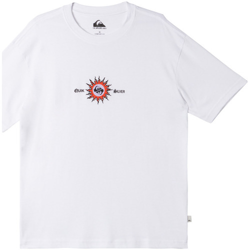 Vêtements Garçon Débardeurs / T-shirts sans manche Quiksilver Burn Out Blanc