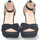 Chaussures Femme Escarpins Nobrand Sandale à talon et lames croisées Noir