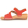 Chaussures Femme Sandales et Nu-pieds Gabor Sandales en cuir velours à talon compensé Rouge