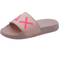 Chaussures New Mules Sun68 X34203 Slippers Logo Rose