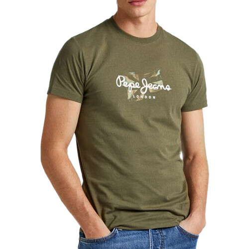 Vêtements Homme T-shirts manches courtes Pepe jeans PM509208 Vert