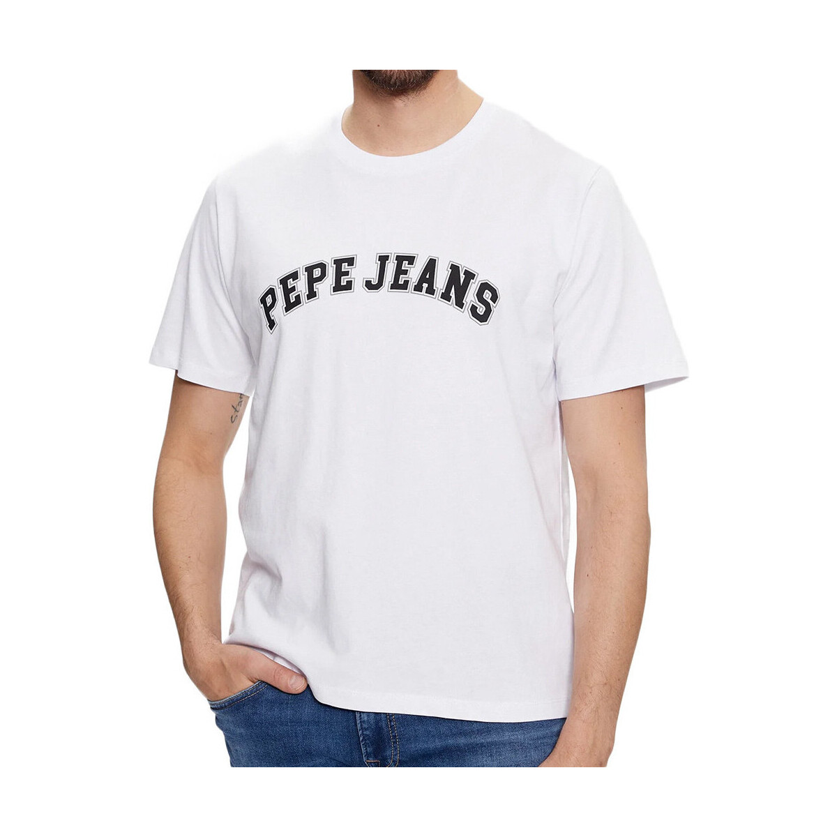 Vêtements Homme T-shirts & Polos Pepe jeans PM509220 Blanc