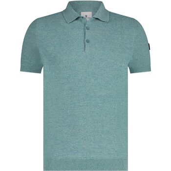 t-shirt state of art  polo vert knitted 