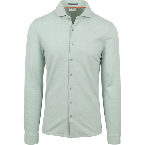 Vêtements Homme Chemises manches longues No Excess Shirt Jersey Mint Green Vert