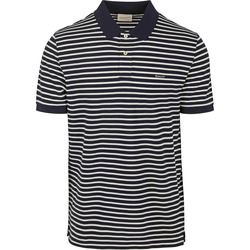 Vêtements Homme T-shirts & Polos Gant Polo Pique Navy Stripe Bleu